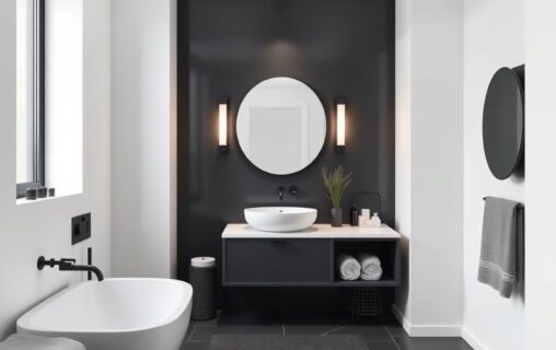 Spotless Modern Bathroom After Deep House Cleaning In Tulsa